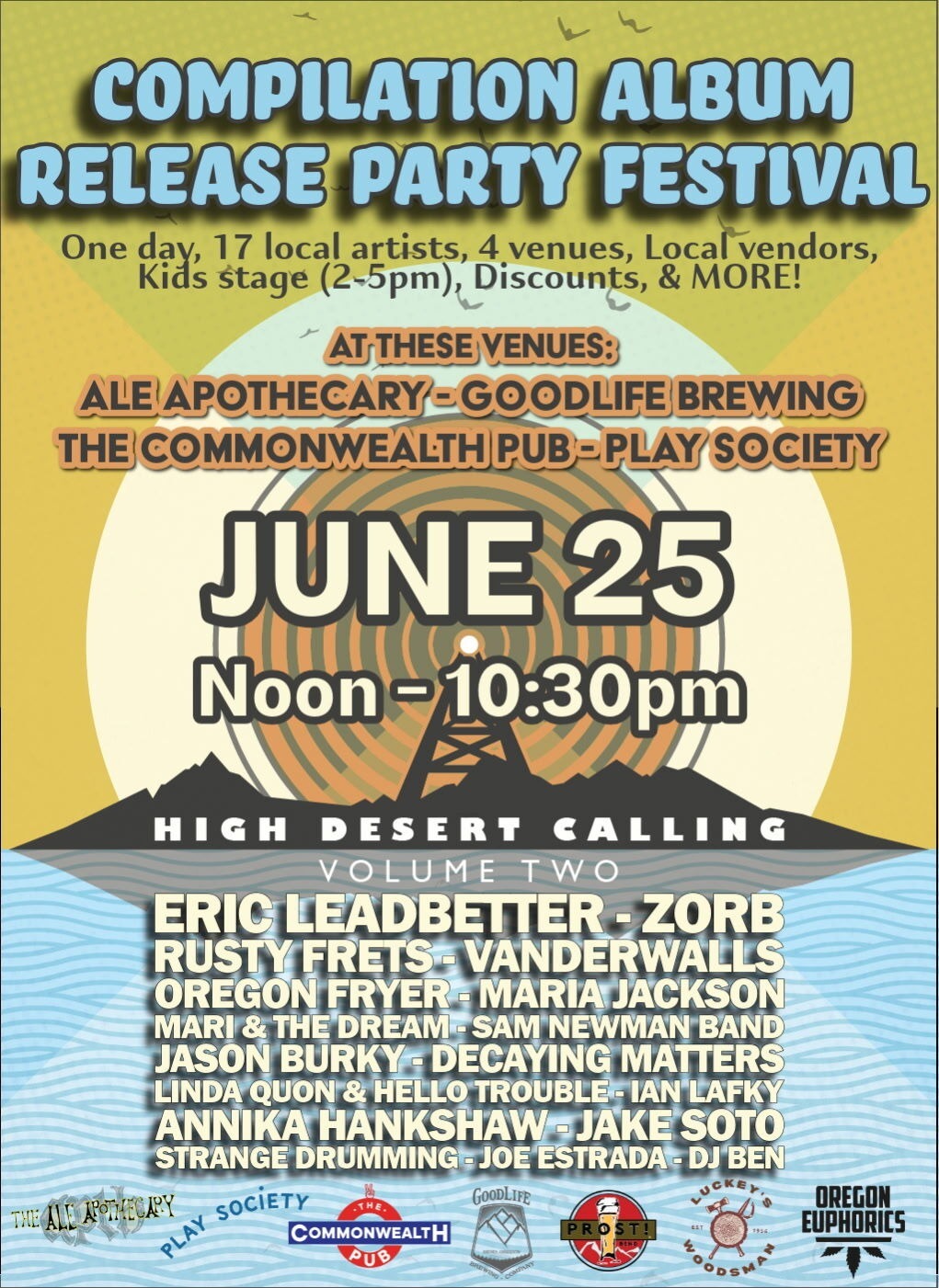 High Desert Calling Compilation Album Release Party Festival